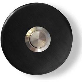 Resim Siyah Paslanmaz Tek Kontak Zil Butonu 