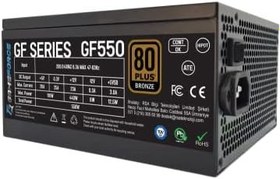 Resim GAMEFORCE GF550 550W 80+ Bronz Sertifikalı Güç Kaynağı 