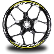 Resim Neon Sarı Yamaha R6 Takım Jant Sticker Etiket 