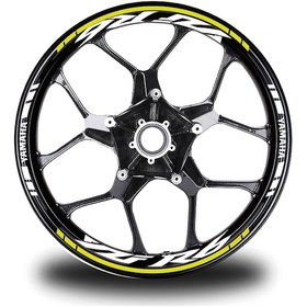 Resim Neon Sarı Yamaha R6 Takım Jant Sticker Etiket 
