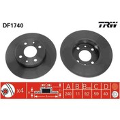 Resim TRW DF1740 Fren 60811879 (WR742746) (Fiyat:2 Adet İçindir) 
