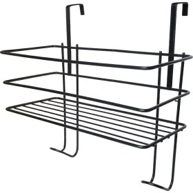 Resim Kalın Telli Ütü ve Ütü Masası Askısı, Sepet ve Banyo Organizer Seti 