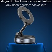 Resim For iPhone 16/15/14/12 için 360° Dönebilen Manyetik Telefon Standı - Katlanabilir ve Geri Çekilebilir ABS Malzemesi, İç Mekan/Duş/Kamp için Çok Amaçlı, Şık Siyah Tasarım, Su Geçirmez, Çok Yönlü Telefon Tutucu, Modern Aksesuar, Pürüzsüz Bitiş 
