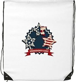 Resim DIYthinker Kadın Amerika Başkan Bayrağı Festival Kutlama Desenli İpli Sırt Çantası İnce Çizgiler Alışveriş Yaratıcı El Çantası Omuz Environ Tal Polyester Çanta, Çok renkli, One Size, 
