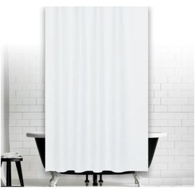 Resim Zethome Jackline Banyo Duş Perdesi 0010 Beyaz Tek Kanat 1X120X200 (553712680) Beyaz 