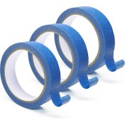 Resim Quirky Quar 3rolls Mavi Ressamlar Bant, Çok Yüzlü Orta Yapışkan Boya Bandı, Güvenli Duvar Boyası, Kenar Kaplama-1 Inç x 22 Yarda (Yurt Dışından) 