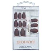 Resim Promani Matte Takma Tırnak Kiti Bordo 24'lü 