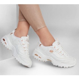 Resim Skechers D'LITES FRESH BEYAZ-GOLD KADIN SNEAKER 11931-WTRG 11931-WTRG-WTRG 