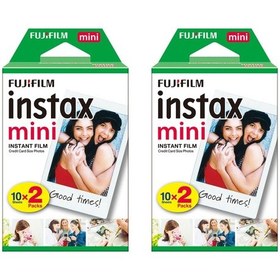 Resim Fujifilm Instax Mini 7-8-9-11-25-70-90 için 20'li Film 2'li Paket 