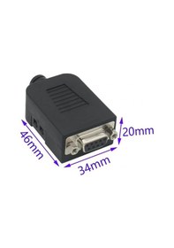 Resim DB9 RS232/RS485 9 Pinli Dişi Vidalı Konnektöre Dönüştürme Kartı (Kutu ve Vida ile) 