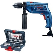 Resim Bosch GSB 550 Professional Darbeli Matkap + 41 Parça Set - 06011A1003 