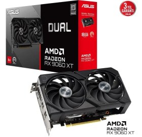 Resim Sylar Asus DUAL-RX9060XT-8G RX9060XT 8gb Ddr7 128BIT 3xdp/1xhdmı 