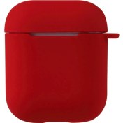 Resim Gpack Apple Airpods Kılıf Mat Kancalı Silikon A11 Kırmızı 