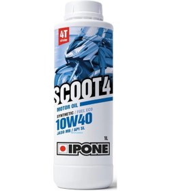 Resim Ipone Scoot 4 10w40 4T Sentetik Scooter Motor Yağı 1 Lt, 