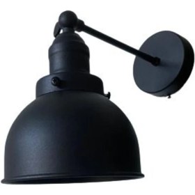 Resim Mediterian Rustik Siyah Metal Duvar Aplikası, Şık ve Dayanıklı Dekorasyon Parçası 