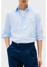 Resim Tommy Hilfiger Erkek Gömlek Mw0mw39988 C3q Açık Mavi Açik Mavi 