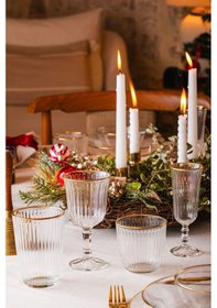 Resim Rakle Splendid Gold 4'lü Su Kadehi Seti 240 Cc 