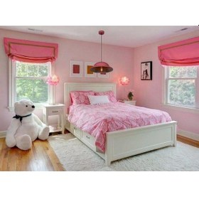 Resim Riolight Modern,Retro Rustik Pembe Bebek Odasi,Çocuk Odasi,Genç O 