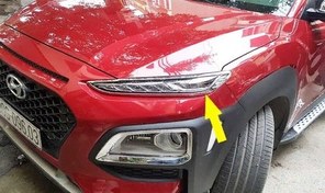 Resim Hyundai Kona Ön Gündüz Ledi Çerçeve - Krom 