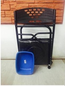 Resim Deri Döşeme Katlanır Derili Klozet Yükseltici 