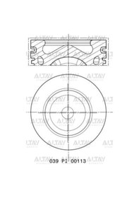 Resim 0628v8 Piston Segmanlı 308 / 3008 / 508 / 5008 / C4 / Ds4 / Focus 