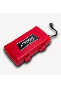 Resim Lubinski Seyahat Puro Kutusu Humidor Kırılmaz Plastik Kırmızı 5's 