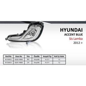 Resim Sis Lambasi Hyundai Accent Blue Sag 504629285 