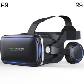 Resim Peeq VR 3D Sanal Gerçeklik Gözlüğü 3.5-6.2 İnç SC-G04E Stereo Kulaklıklı 