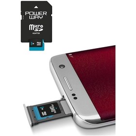 Resim Powerway 8 GB MicroSDHC Hafıza Kartı + Adaptör 