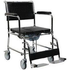 Resim Tekerlekli Iskemle B-125f Katlanır Tuvaletli Banyo Sandalyesi 