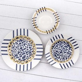 Resim Tulu Dıjıtal Baskı 18 Parça 6 Kişilik Yemek Takımı Db1022 