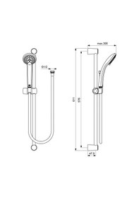 Resim Ideal Standard Idealstream Sürgülü Duş Seti B1489Aa Diğer 