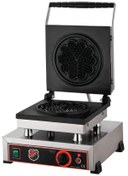 Resim Işıkgaz Tekli Çiçek Waffle Makinesi 1000 W. Endüstriyel Profesyonel 