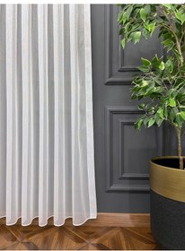 Resim Evdepo Home Simli Tül Perde Krem 