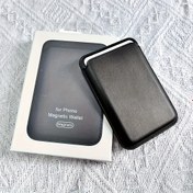 Resim İPhone için İnce Manyetik Kart Tutucu - Sahte Deri Cüzdan Eklentisi, 1-2 Kart İçin Güvenli Depolama, iPhone 16/15 Pro Max/15 Pro/15 Plus/15, 14 Pro Max/14 Pro/14 Plus/14, 13 Pro/13, 12/12 Pro/12 ile Uyumlu, Minimalist Siyah Tasarım, Akıllı Telefon Aksesuarı, Dayanıklı Çıtçıt Kapatma 