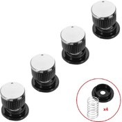 Resim Kumtel Uyumlu Düğme 4 Lü Takımı Ankastre Set Üstü Ocak Düğmesi - 551842276 