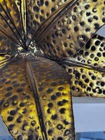 Resim Naga Lilly Flower İron Gold Antique 60 cm - El işi Dövme Pirinç 
