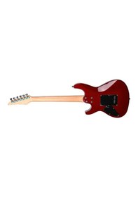 Resim Guson Modern Superstrat Hsh Fr Tremolo Elektro Gitar Flame Top - Crimson 