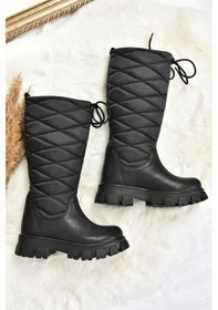Resim Fox Shoes Siyah Kalın Tabanlı Günlük Kadın Çizme L583180104 Siyah 