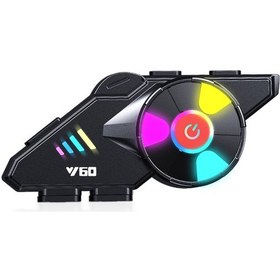 Resim Mufunye Y60 Motosiklet Bt5.3 İnterkom Kulaklık Kablosuz Fm Radyo Gürültü Önleme Pyxvcg 