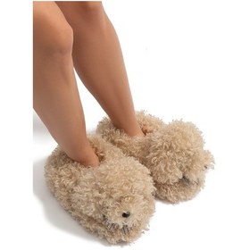 Resim Digi Kadın, Garson Boy Hayvanlı Panduf Bej 36/41 Bej 