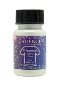 Resim Cadence Şeffaf Hologram Simli Kumaş Boyası 50 Ml 