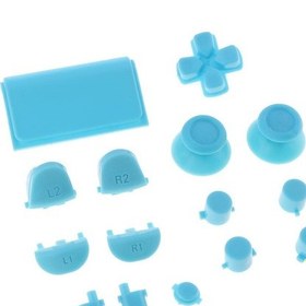 Resim Suntek PS4 Pro Denetleyicisi JDM-040 İçin LT RT LB RB D-Pad Tetik Tam Düğme Mod Takımı Sky Blue 
