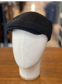 Resim Hamze İngiliz London Model Kaşe Kumaş Kasket Şapka Siyah 