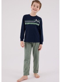 Resim Rolypoly Erkek Çocuk Lacivert Pijama Takımı Rp3648-c-v1 