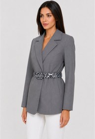 Resim Mys Collection Kemer Detaylı Blazer Ceket 