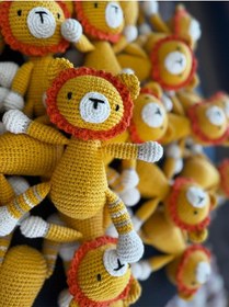 Resim Amigurumi Oyuncak Uyku Arkadaşı Oyun Aslan Uykucu 