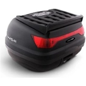 Resim 41 L Basıc Siyah - Wogen Motosiklet Çantası Siyah Kırmızı 