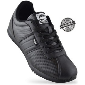 Resim Jump Eva Hafif Taban Ortopedik Taban Unisex Spor Ayakkabı Cilt Malzeme 22211 Siyah 