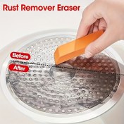Resim 1 adet Sihirli Temizlik Silgisi, Güvenli Kauçuk Temizlik Aracı, Evde Lekeleri ve Pası Kolayca Giderir, Şarj Gerektirmez, Banyo Camı ve Mutfak Tencereleri İçin Uygun, Evde Paslanmaz Çelik Musluklar İçin Su Tuzaklarını Gidermek İçin Çok Fonksiyonlu Temizlik Silgisi 